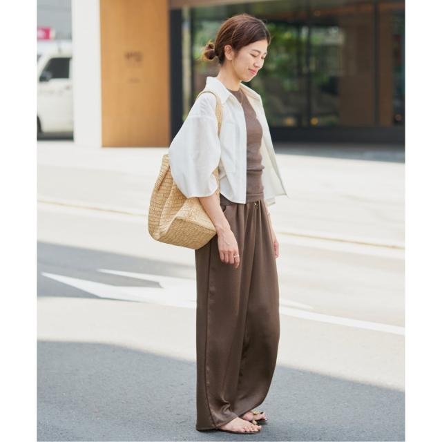 イエナ（IENA）/《WEB限定/追加》サテンリラックスパンツ