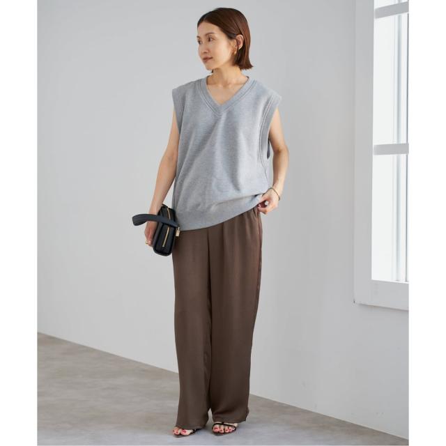 イエナ（IENA）/《WEB限定/追加》サテンリラックスパンツ