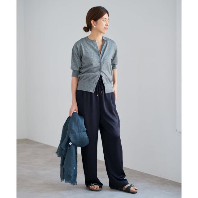 イエナ（IENA）/《WEB限定/追加》サテンリラックスパンツ