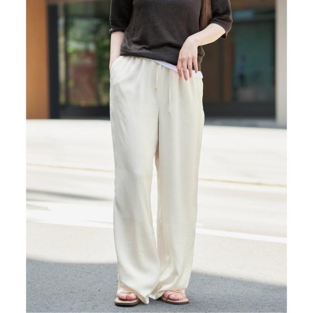 イエナ（IENA）/《WEB限定/追加》サテンリラックスパンツ