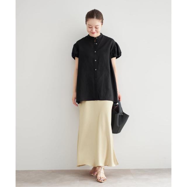 IENA パフスリーブ半袖ブラウス IENA ブラウス シャツ パフスリーブ半袖ブラウス レディース