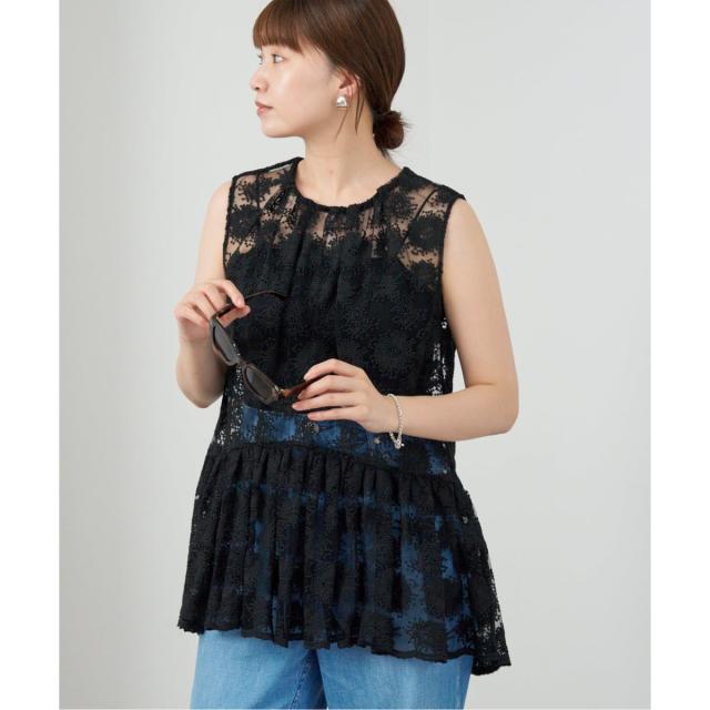 イエナ（IENA）/フラワーレース ペプラムブラウスの通販はau PAY