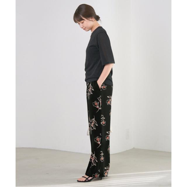 IENA 2017SS フラワー パジャマ パンツ 34 ブラック イエナ IENAのフリマアイテム一覧