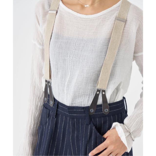 IENAイエナ リネンコンサスペンダーワーカーズスラックス リネンコンサスペンダーワーカーズスラックス（スラックス）｜IENA