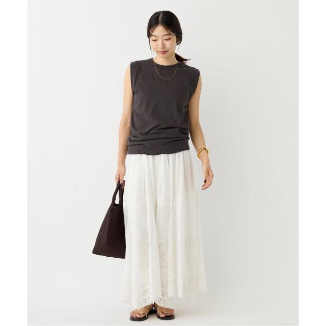 イエナ（IENA）/《追加》ATON/エイトン FRESCA SINGLE JERSEY ノースリーブ