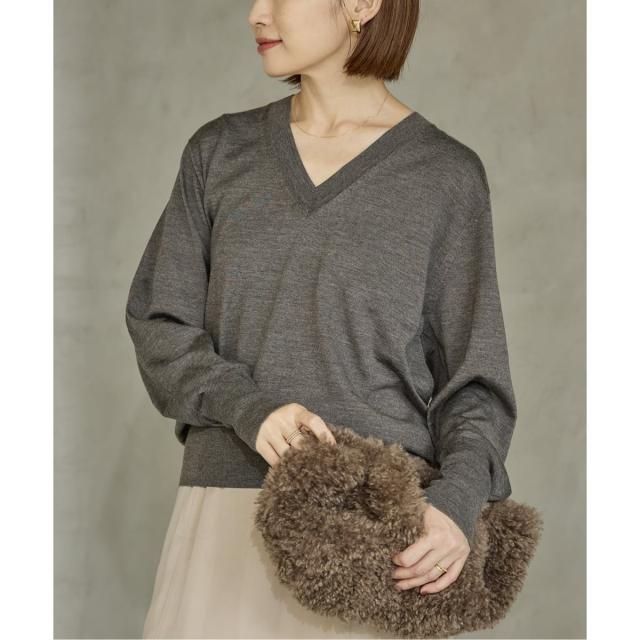 イエナ（IENA）/《追加》18G Vネックプルオーバー