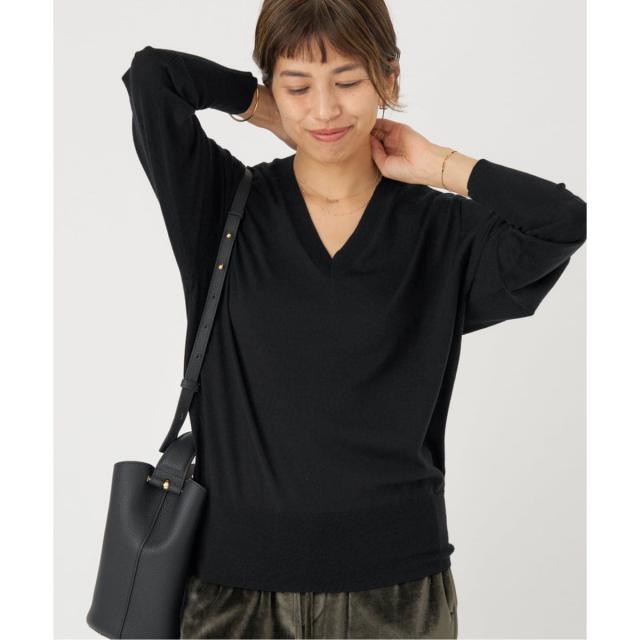 イエナ（IENA）/《追加》18G Vネックプルオーバー