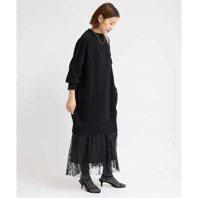 極美品☆イエナ ウール　カシミヤ チュニック　ワンピース 23AW 白　IENA 極美品ꕥイエナ 2023 近年 ウールカシミヤ チュニックワンピース