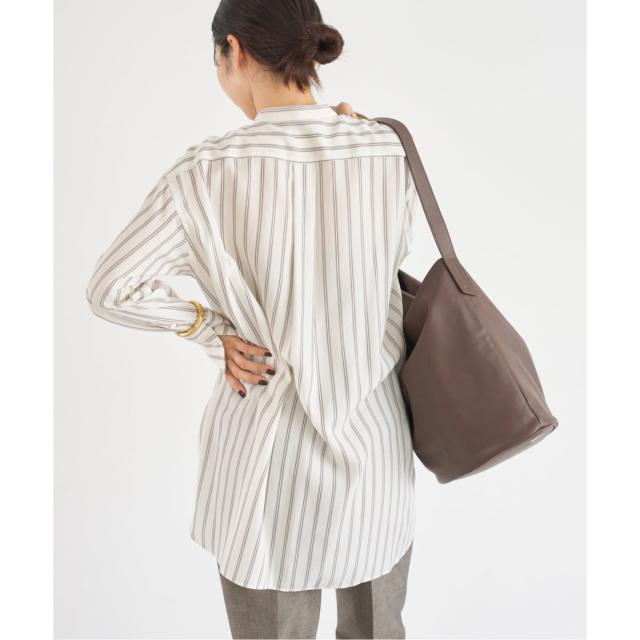 イエナ（IENA）/リヨセルストライプバンドカラーシャツの通販はau PAY