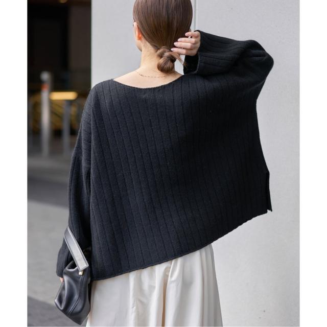 IENA ワイドリブボートプルオーバー ◆ナチュラル イエナ IENA ワイドリブボートプルオーバー （グレー） - ファッション