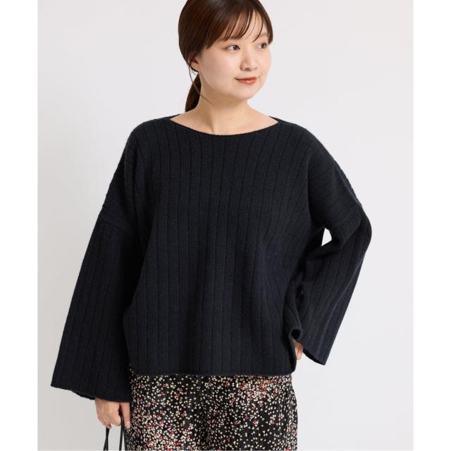 IENA イエナ ワイドリブボートプルオーバー イエナ IENA ワイドリブボートプルオーバー （ブラック