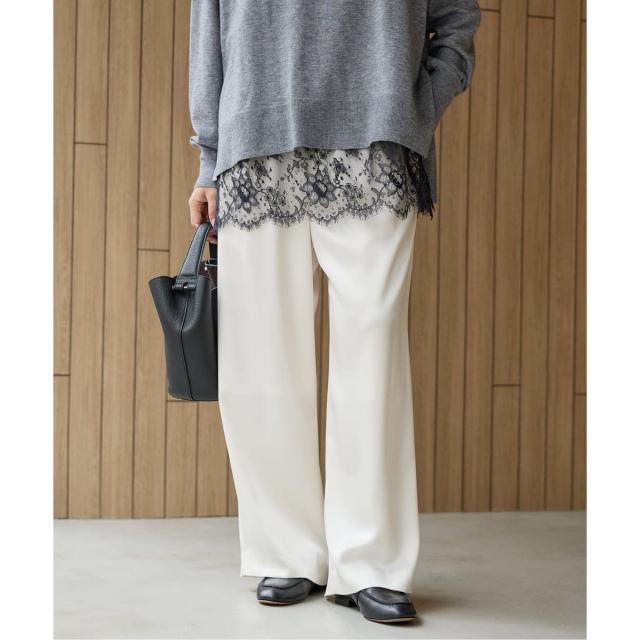 イエナ（IENA）/ダブルサテンイージーパンツ
