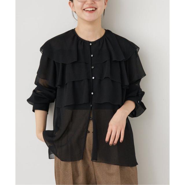 イエナ（IENA）/《一部カラーWEB・一部店舗限定/追加》楊柳フリルブラウス