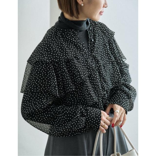 イエナ（IENA）/《一部カラーWEB・一部店舗限定/追加》楊柳フリルブラウス