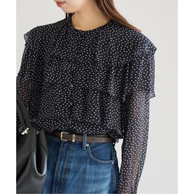 イエナ（IENA）/《一部カラーWEB・一部店舗限定/追加》楊柳フリルブラウス