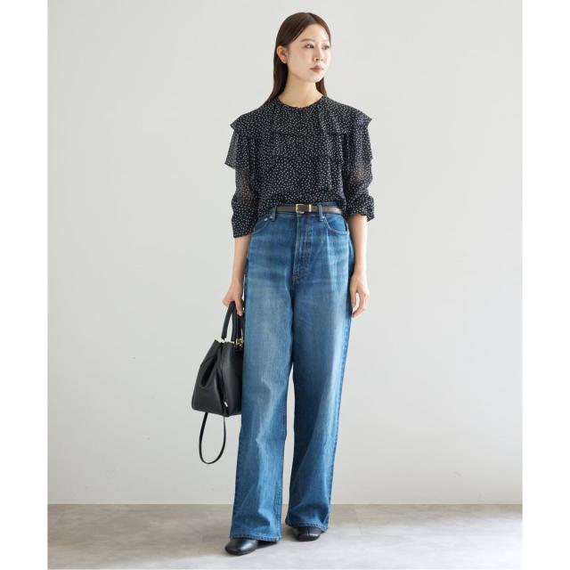 イエナ（IENA）/《一部カラーWEB・一部店舗限定/追加》楊柳フリルブラウス