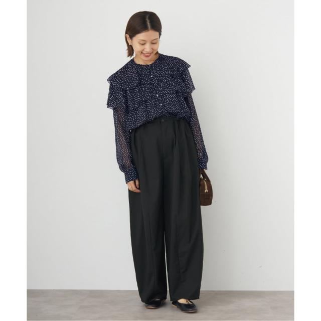 イエナ（IENA）/《一部カラーWEB・一部店舗限定/追加》楊柳フリルブラウス