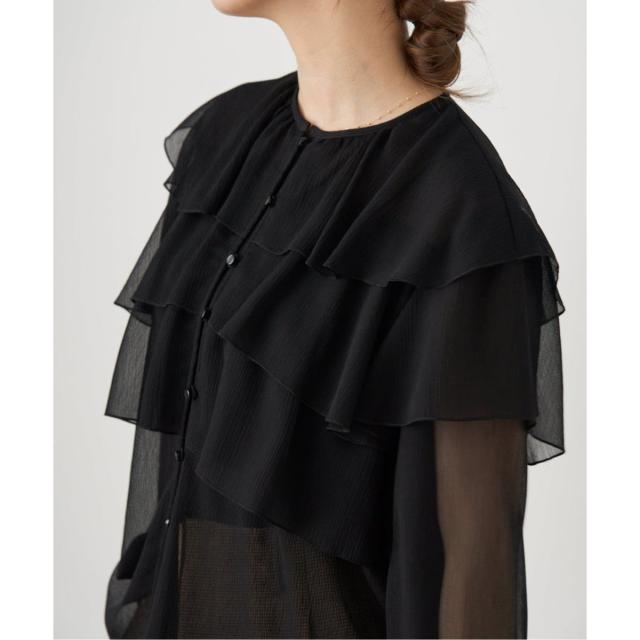 イエナ（IENA）/《一部カラーWEB・一部店舗限定/追加》楊柳フリルブラウス