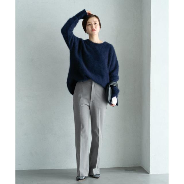 イエナ（IENA）/《追加2》ウォッシャブル 裏起毛セミフレアパンツ