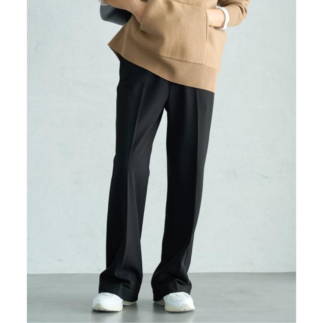 イエナ（IENA）/《追加2》ウォッシャブル 裏起毛セミフレアパンツ