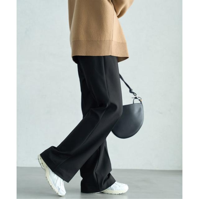 イエナ（IENA）/《追加2》ウォッシャブル 裏起毛セミフレアパンツ