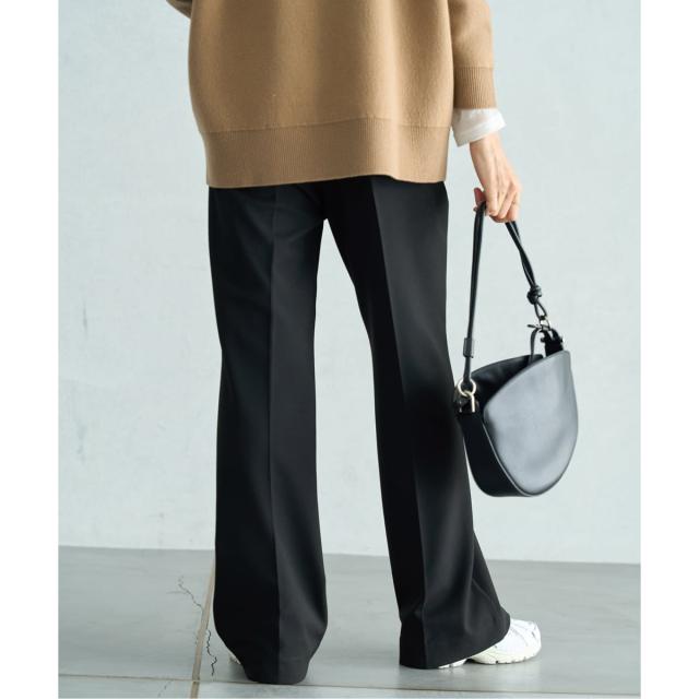 イエナ（IENA）/《追加2》ウォッシャブル 裏起毛セミフレアパンツ