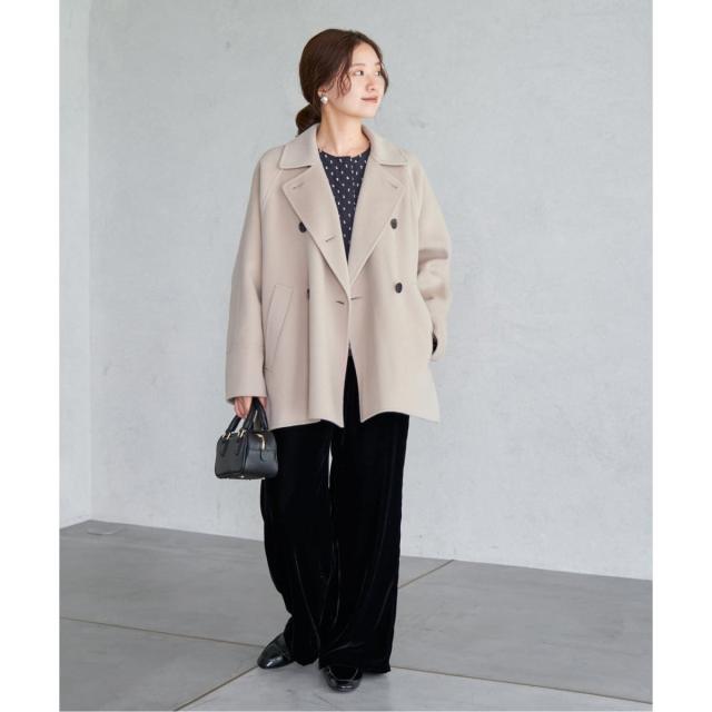 イエナ（IENA）/《WEB限定/追加2》スーパー160ダブルフェイスショートコート