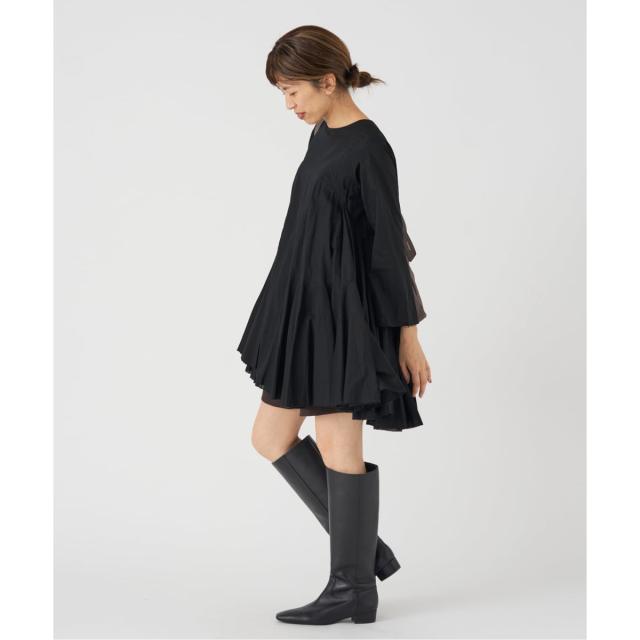 イエナ AAYUSHI/アユーシ 別注 ロングスリーブラッフルドレス　新品 AAYUSHI/アユーシ 別注 ロングスリーブラッフルドレス（ワンピース