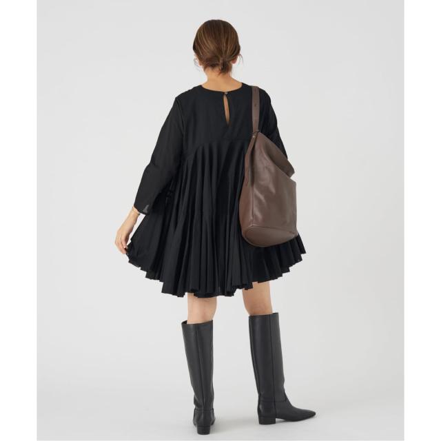 イエナ（IENA）/AAYUSHI/アユーシ 別注 ロングスリーブラッフルドレス