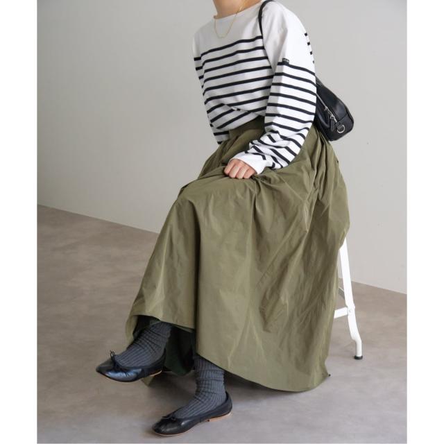 イエナ（IENA）/《追加2・一部店舗限定》タフタフレアスカート