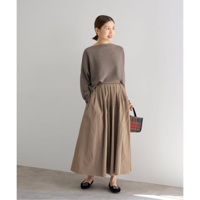 イエナ（IENA）/《追加2・一部店舗限定》タフタフレアスカート