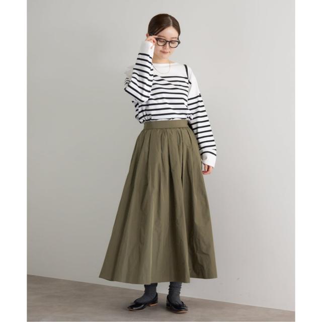 イエナ（IENA）/《追加2・一部店舗限定》タフタフレアスカート