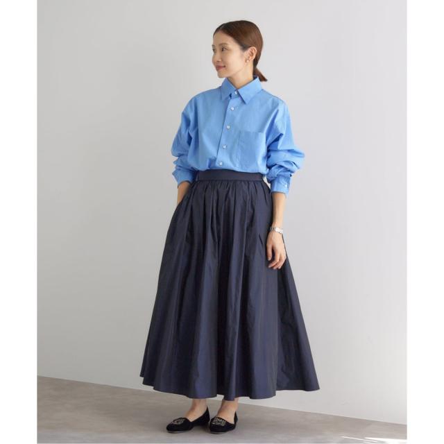 イエナ（IENA）/《追加2・一部店舗限定》タフタフレアスカート