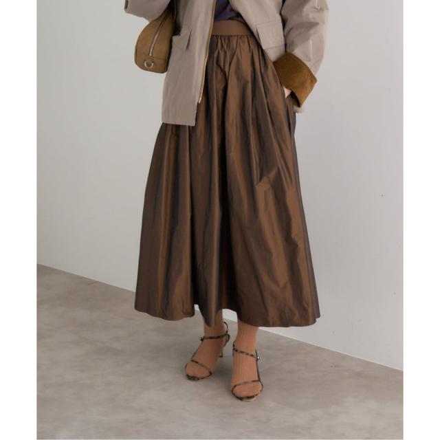 イエナ（IENA）/《追加2・一部店舗限定》タフタフレアスカート