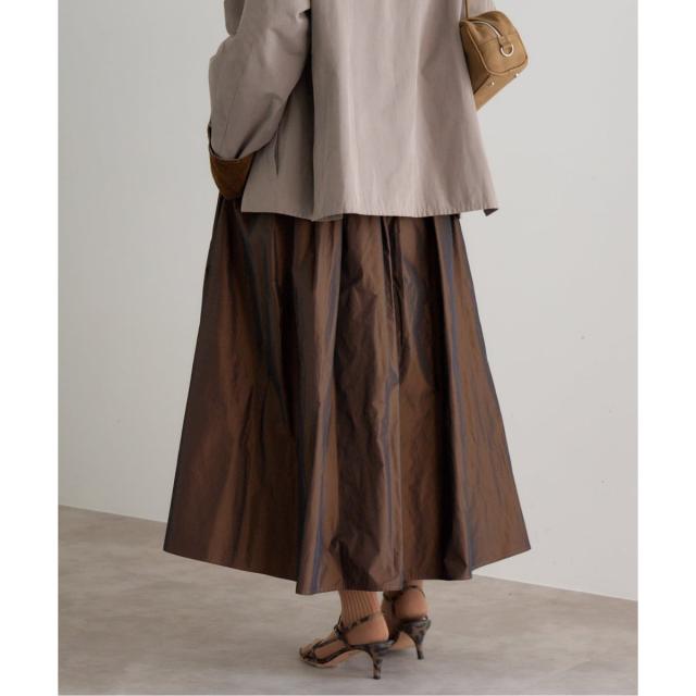 イエナ（IENA）/《追加2・一部店舗限定》タフタフレアスカート
