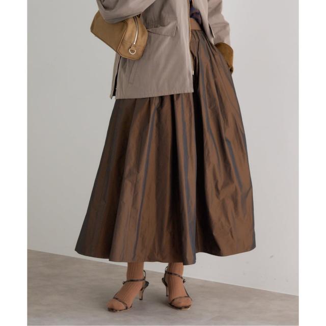 イエナ（IENA）/《追加2・一部店舗限定》タフタフレアスカート
