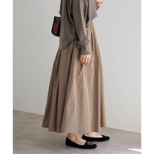 イエナ（IENA）/《追加2・一部店舗限定》タフタフレアスカート