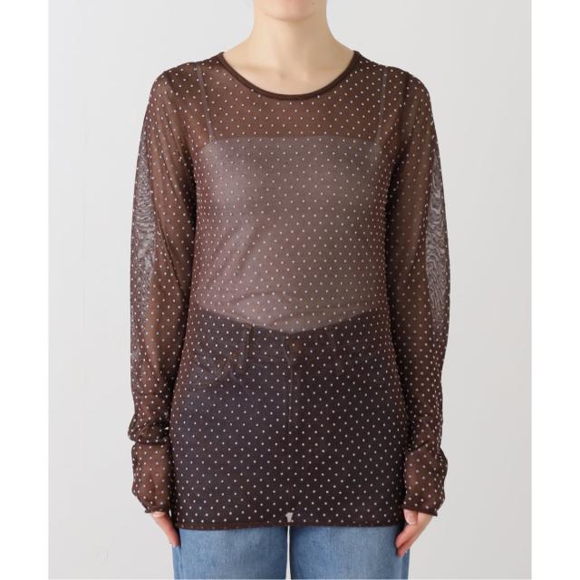 イエナ（IENA）/《追加2》フロッキードット シアープルオーバー