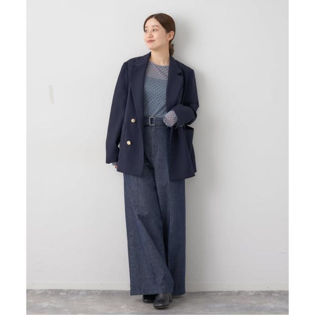 イエナ（IENA）/《追加2》フロッキードット シアープルオーバー