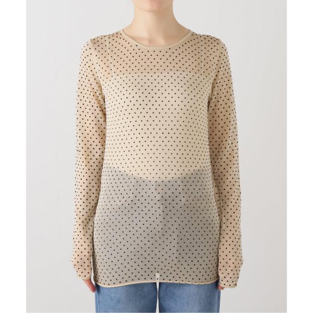 イエナ（IENA）/《追加2》フロッキードット シアープルオーバー