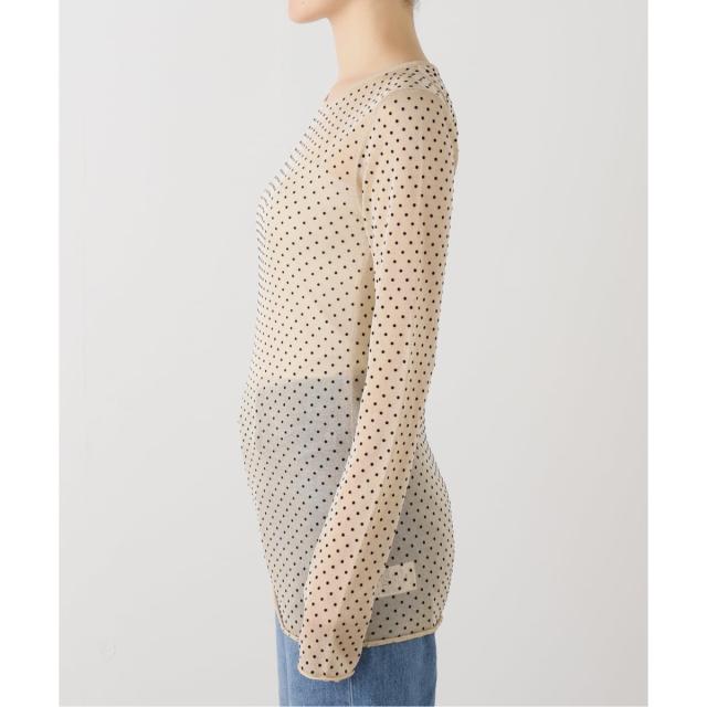 イエナ（IENA）/《追加2》フロッキードット シアープルオーバー