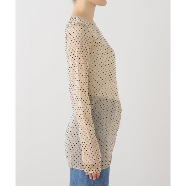 イエナ（IENA）/《追加2》フロッキードット シアープルオーバー