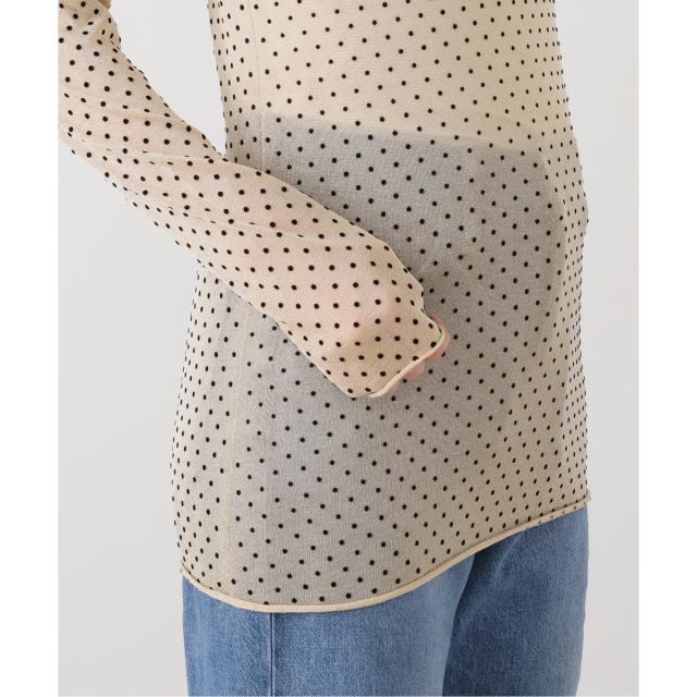 イエナ（IENA）/《追加2》フロッキードット シアープルオーバー