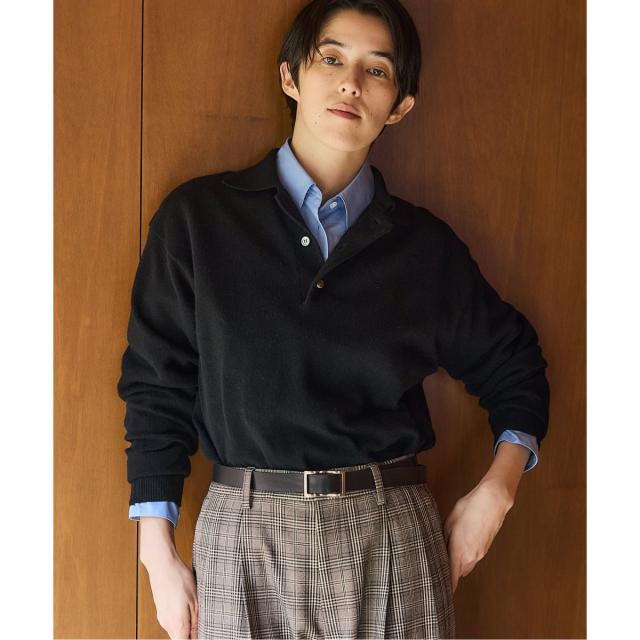 IENA BLACK ポロカラーニット BLACK ポロカラーニット（ニット／セーター）｜IENA（イエナ）の通販