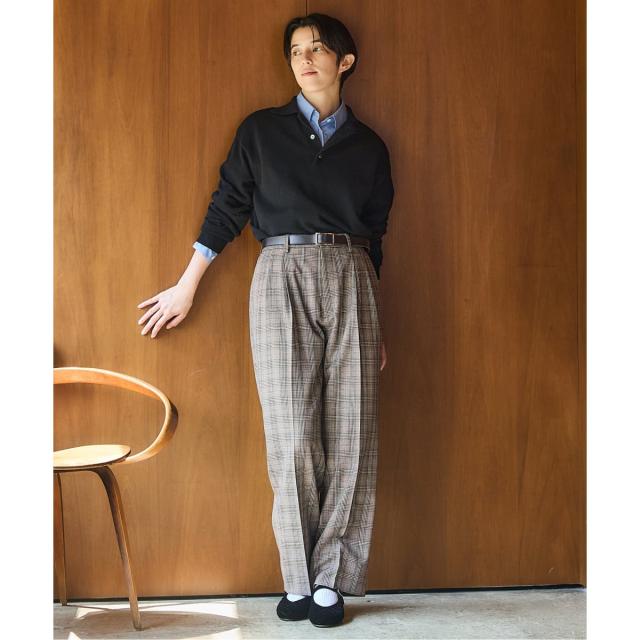 イエナ（IENA）/BLACK ポロカラーニット