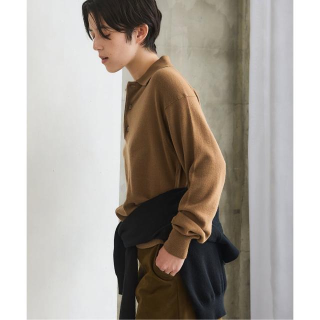 IENA BLACK ポロカラーニット BLACK ポロカラーニット（ニット／セーター）｜IENA（イエナ）の通販