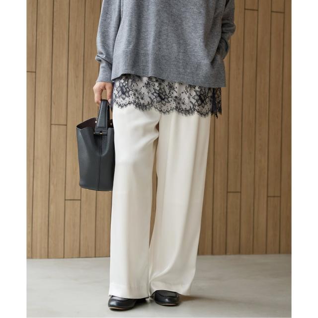 イエナ（IENA）/《追加》ダブルサテンイージーパンツ