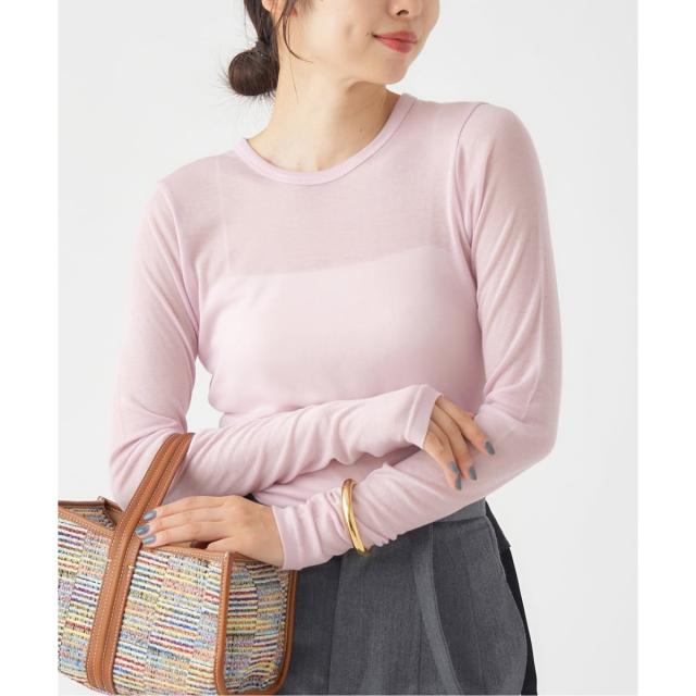 イエナ（IENA）/《追加2》リヨセルカシミヤロングTシャツ