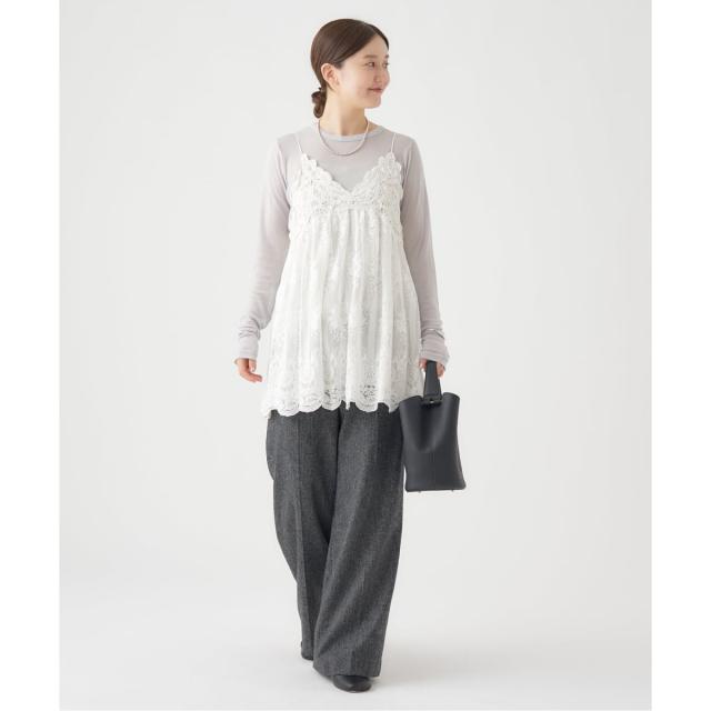 イエナ（IENA）/《追加2》リヨセルカシミヤロングTシャツ