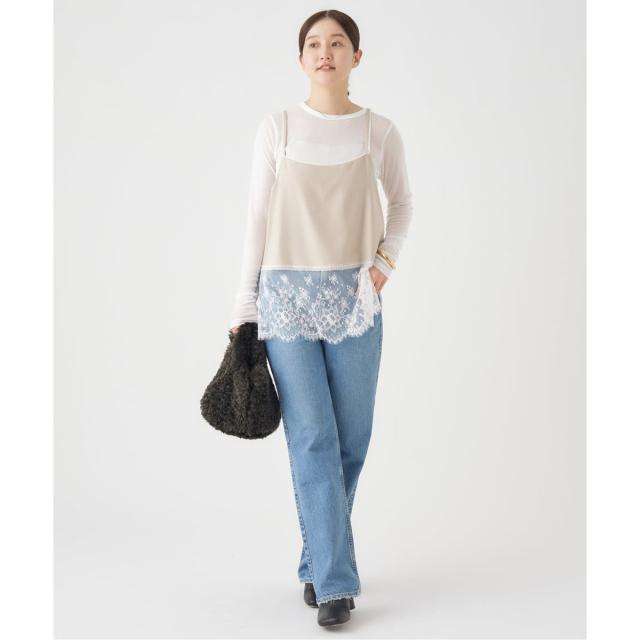 イエナ（IENA）/《追加2》リヨセルカシミヤロングTシャツ